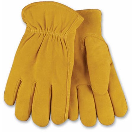 TOOL 903HK L Full Suede Deerskin Leather Glove; Golden; Large TO697920